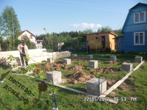stolbchatyj fundament 21 - Столбчатый фундамент дома